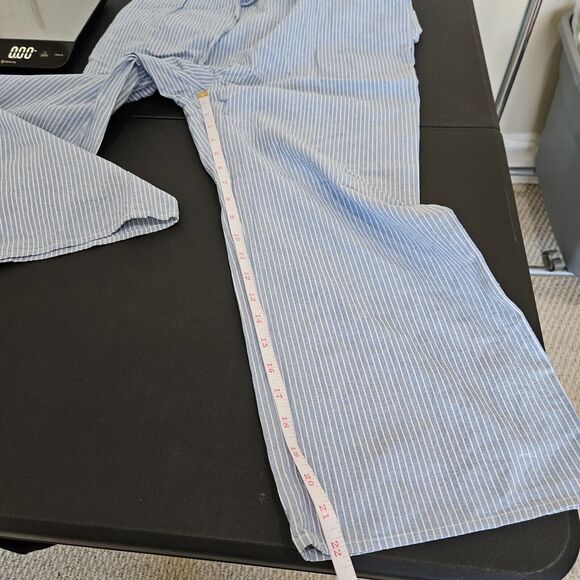 Anthropologie Drew Womens Striped Jumpsuit Small Blue White Nautical Beachy Wide - Picture 9 of 10